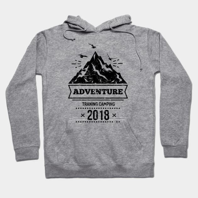 Adventure Camping 2018 Hoodie by GreekTavern